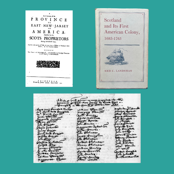 Collage to link to more about the East Jersey research